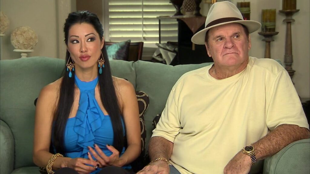 Pete Rose and Kiana Kim 