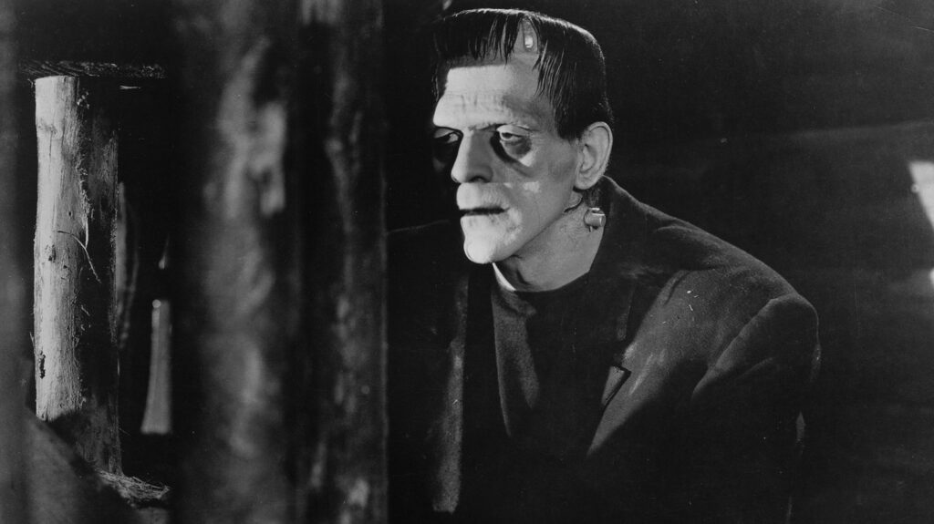 A still from 1910's Frankenstein