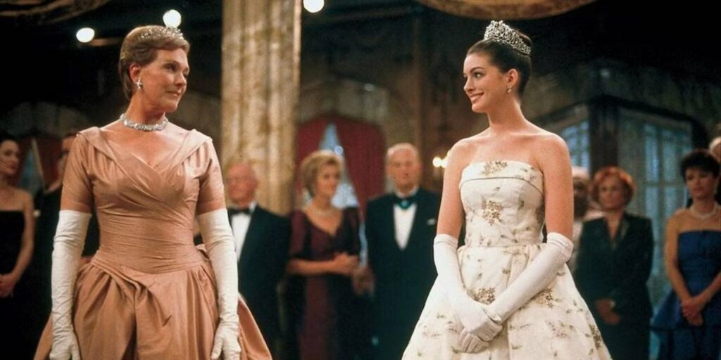 Anne Hathaway and Julie Andrews