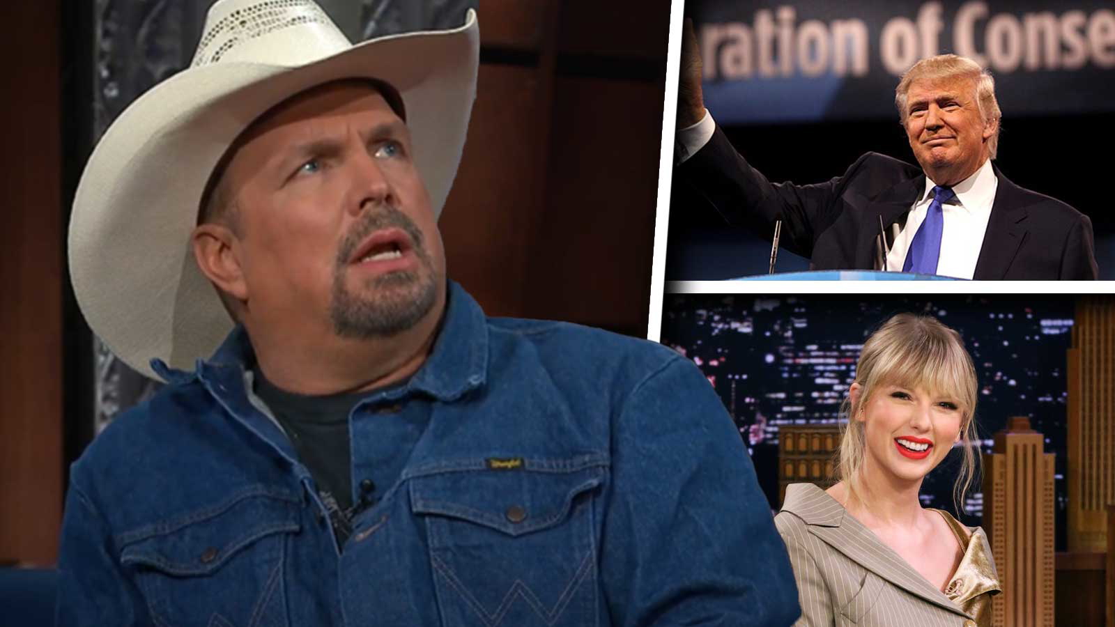 Garth Brooks, Donald Trump, Taylor Swift