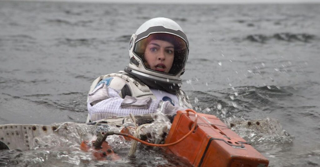 Anne Hathaway in Interstellar