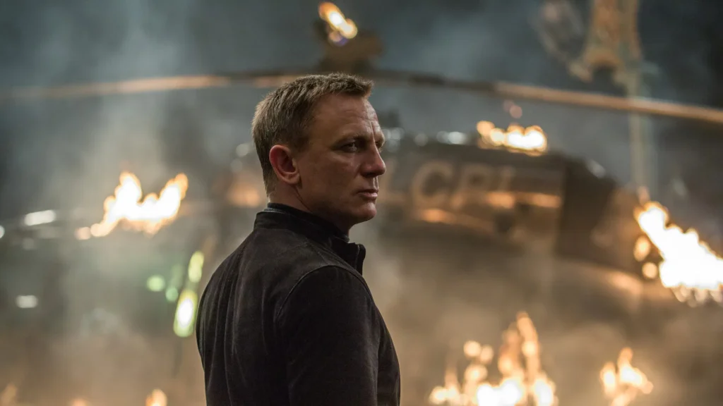 Daniel Craig as James Bond in a still from Spectre 