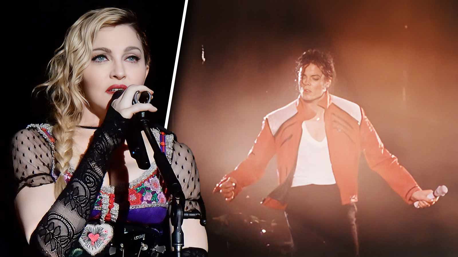 Michael Jackson and Madonna