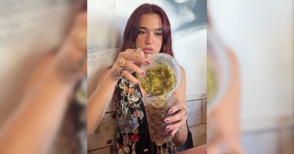 Dua Lipa's pickly Diet Coke