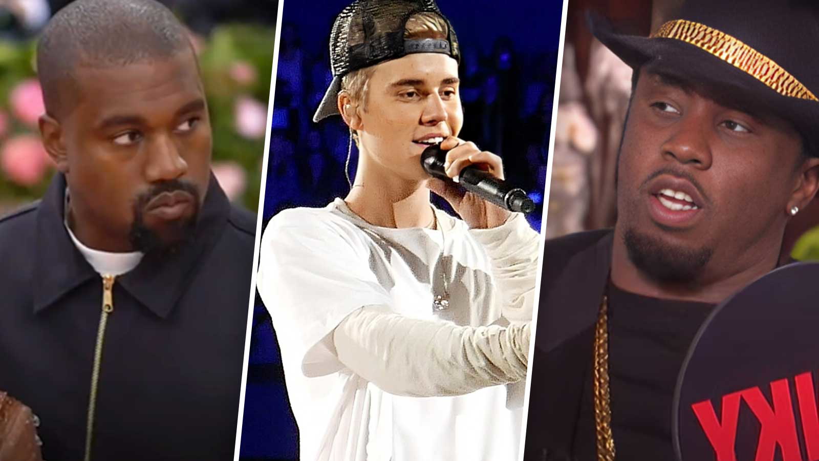 justin bieber-p diddy-kanye west