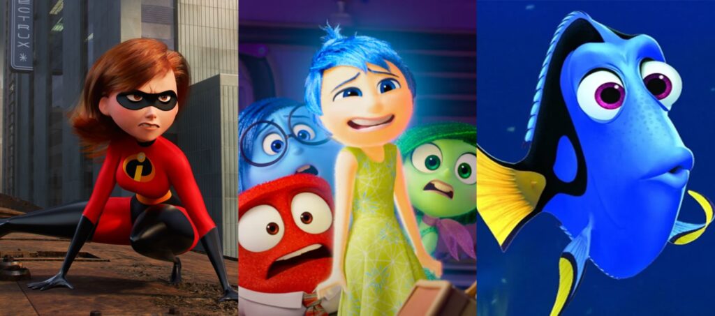 Incredibles 2, Inside Out 2, and Finding Dory 