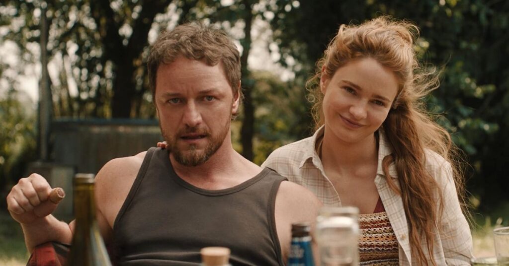 James McAvoy and Aisling Franciosi in Speak No Evil