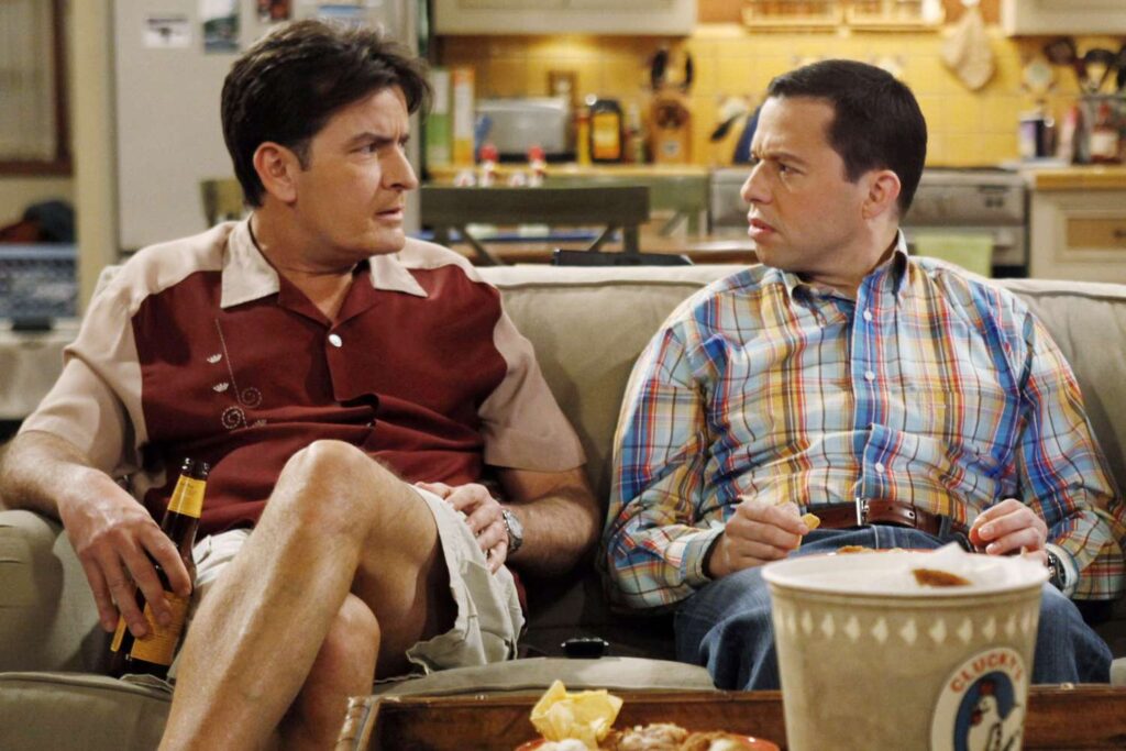 Charlie Sheen and Jon Cryer 