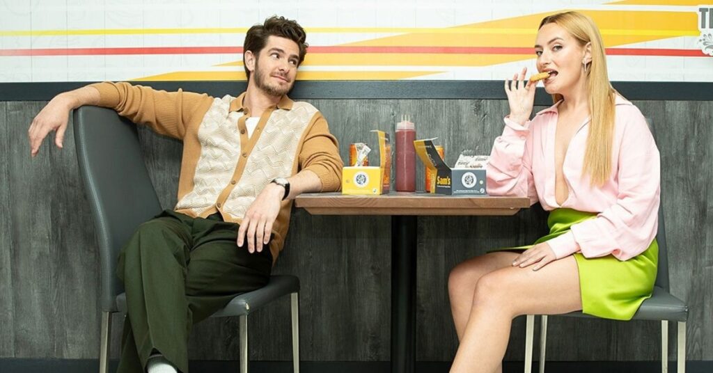 Andrew Garfield with Amelia Dimoldenberg