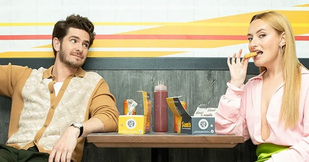 Andrew Garfield and Amelia Dimoldenberg in Chicken Shop Date