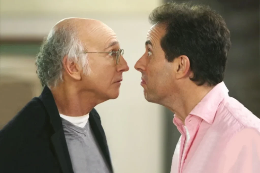 Larry David and Jerry Seinfeld in Seinfeld 