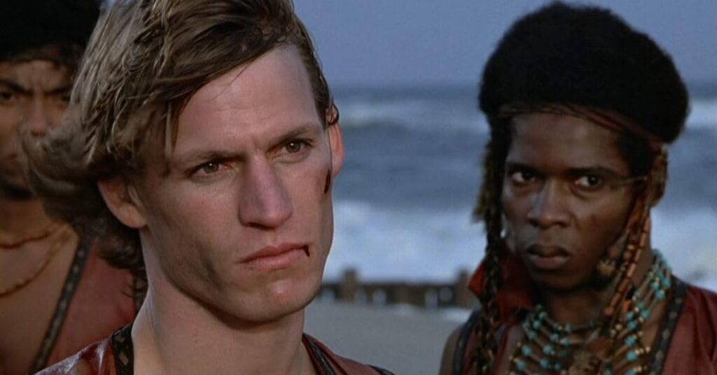 Michael Beck, David Harris, and Brian Tyler in The Warriors