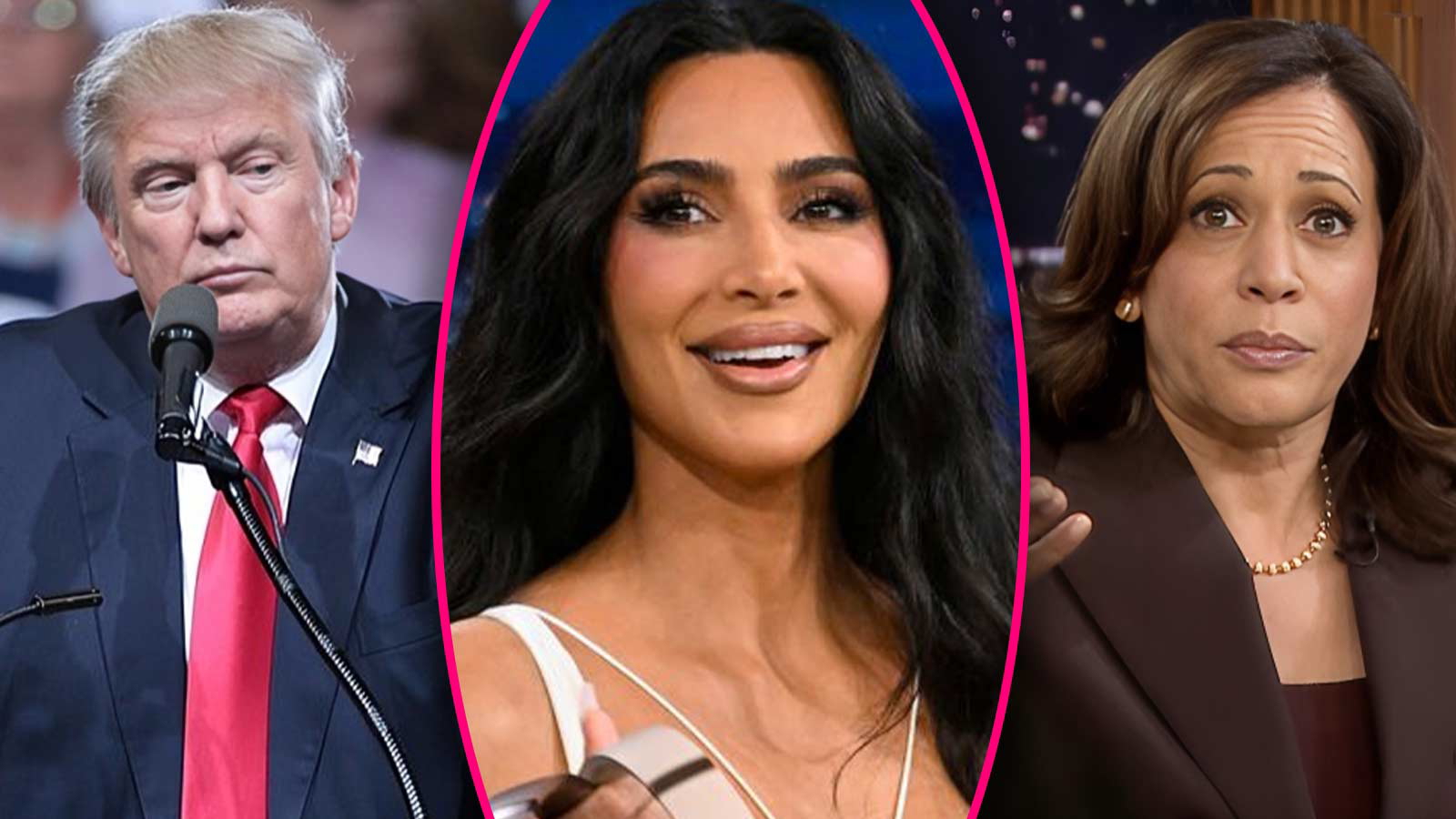 kim kardashian-donald trump-kamala harris