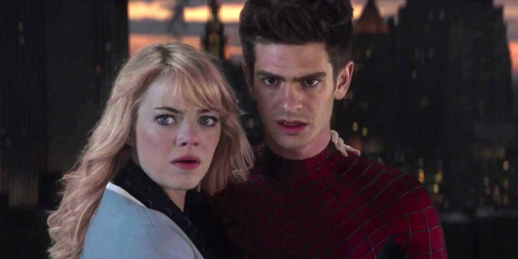 Andrew Garfield and Emma Stone in The Amazing Spider-Man