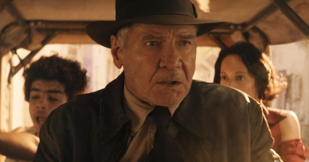 Harrison Ford, Ethann Isidore, and Phoebe Waller-Bridge in Indiana Jones and the Dial of Destiny 