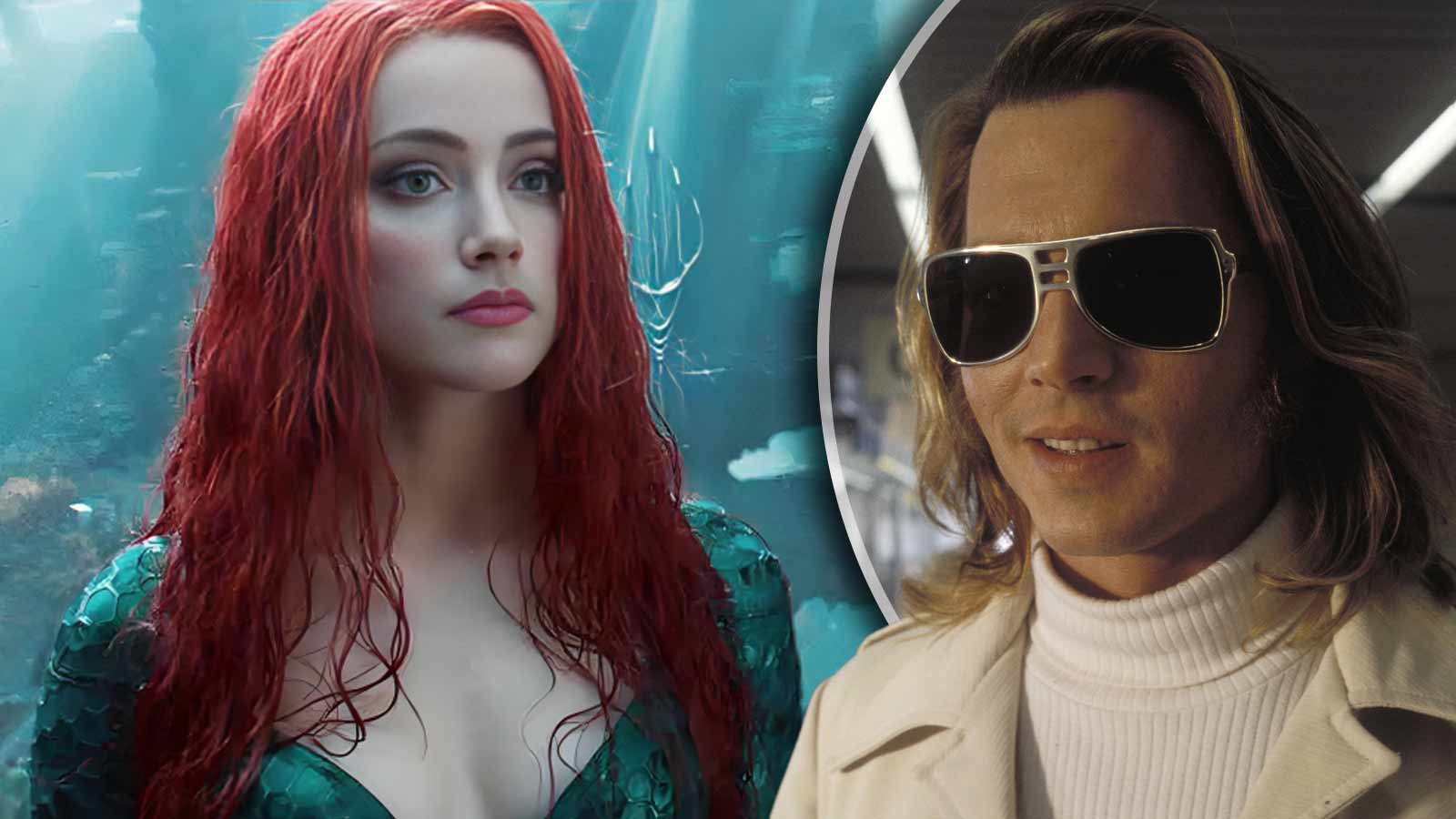 Johnny Depp in Blow, Amber Heard in Aquaman