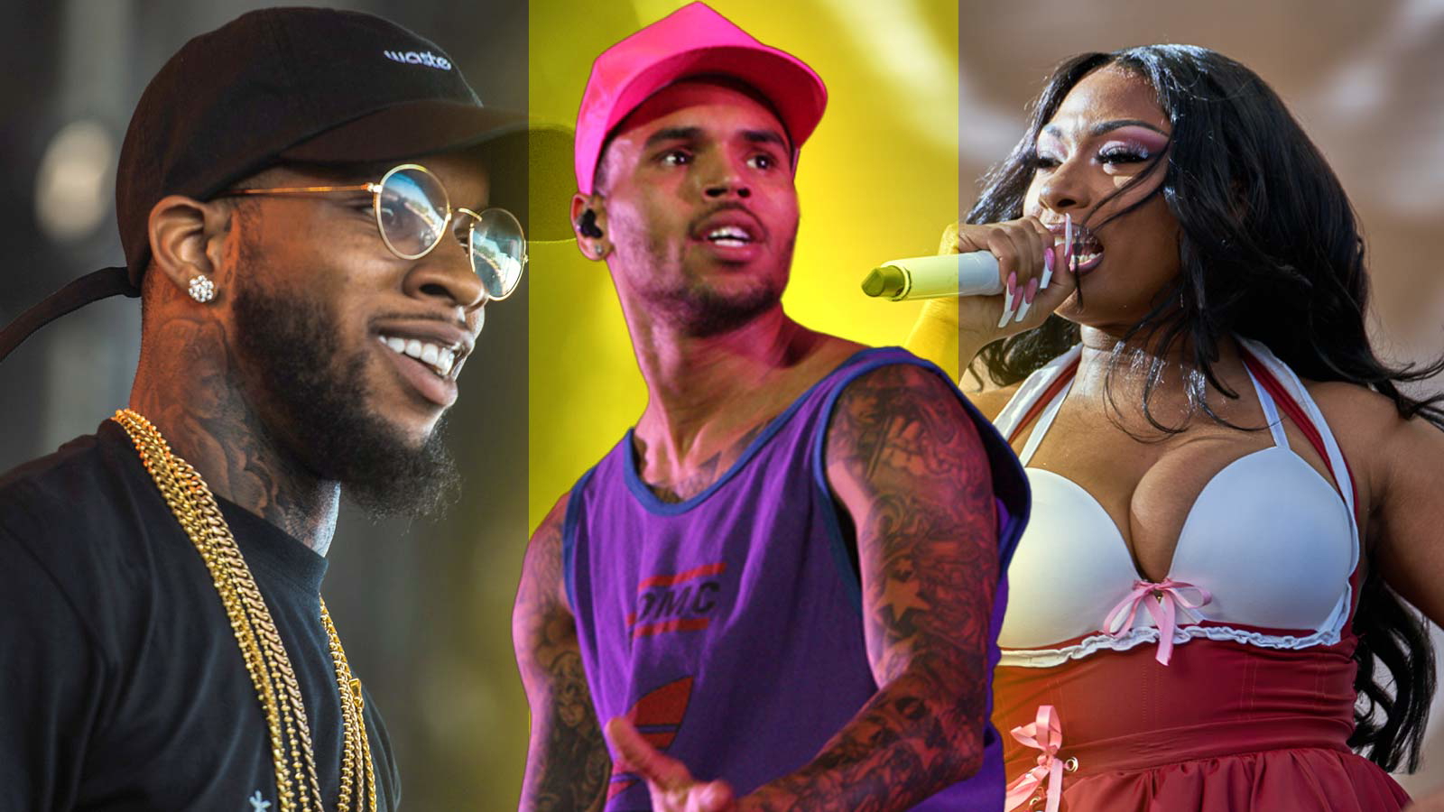 tory lanez, chris brown, megan thee stallion