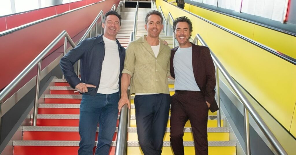 Hugh Jackman, Ryan Reynolds, and Shawn Levy