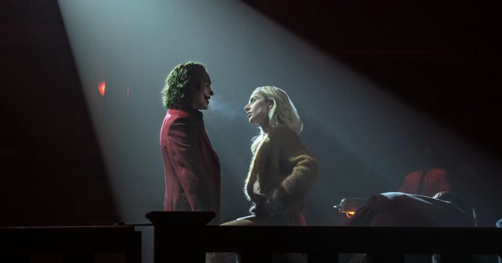 Joaquin Phoenix and Lady Gaga in Joker: Folie à Deux