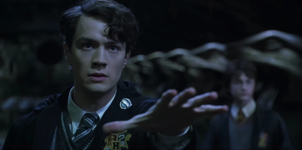 Christian Coulson in a still from Harry Potter and the Chamber of Secrets