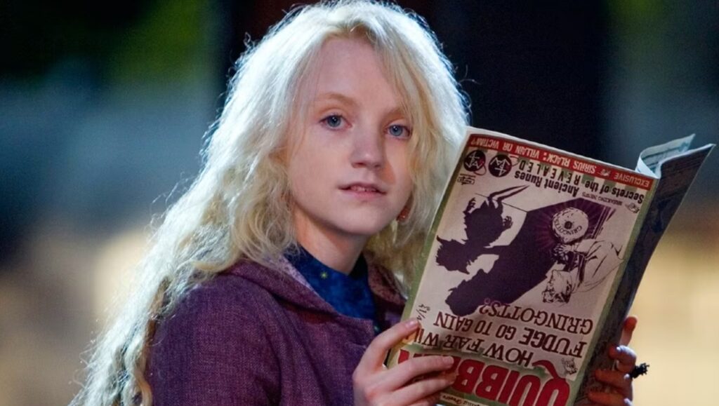 Evanna Lynch as Luna Lovegood in Harry Potter and the Half-Blood Prince