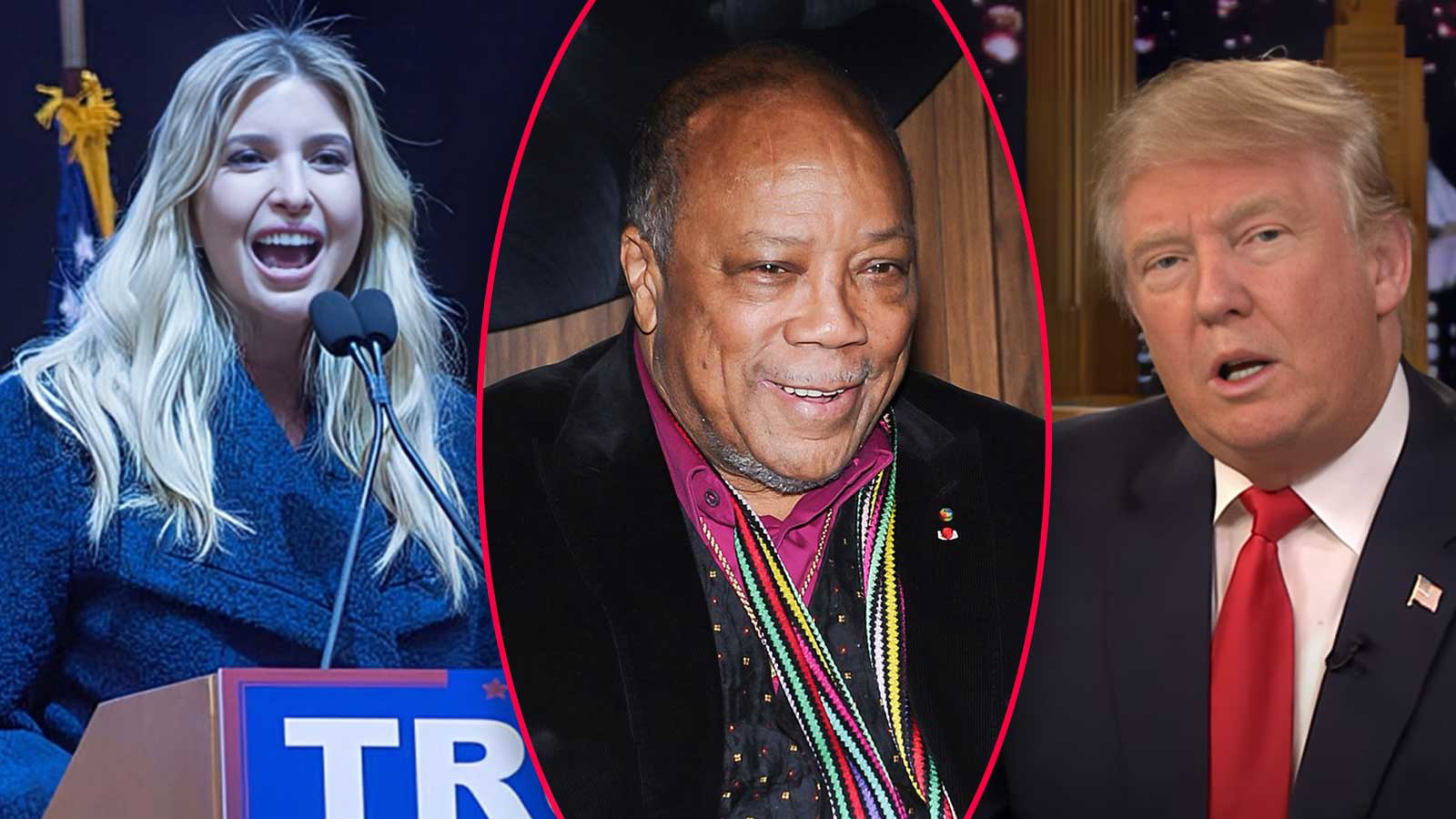 quincy jones-donald trump-ivanka trump