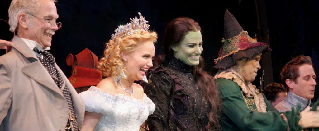 Idina Menzel with Wicked cast | via Menzel's Instagram