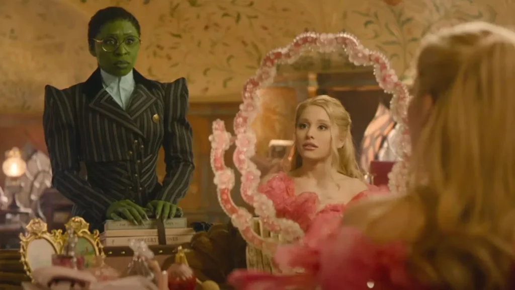 Cynthia Erivo and Ariana Grande in a still from Wicked 