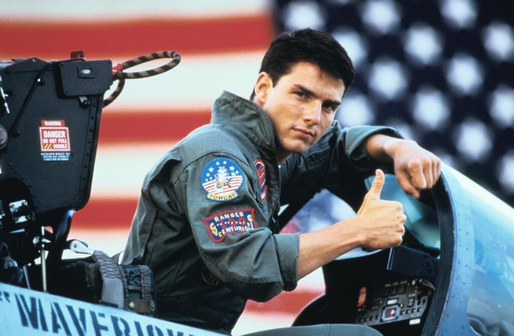 Tom Cruise in a still from Top Gun