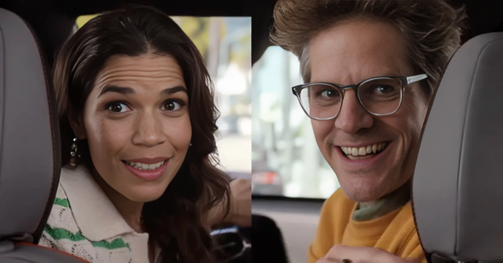 America Ferrera and Ryan Piers Williams in Barbie