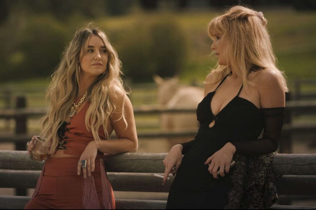 Lainey Wilson and Kelly Reilly in Yellowstone