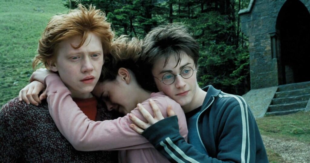 Rupert Grint, Emma Watson and Daniel Radcliffe 