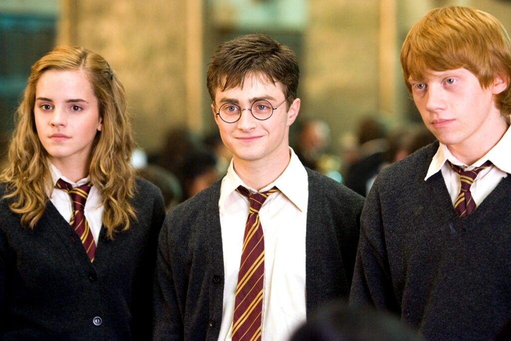 Rupert Grint, Daniel Radcliffe and Emma Watson