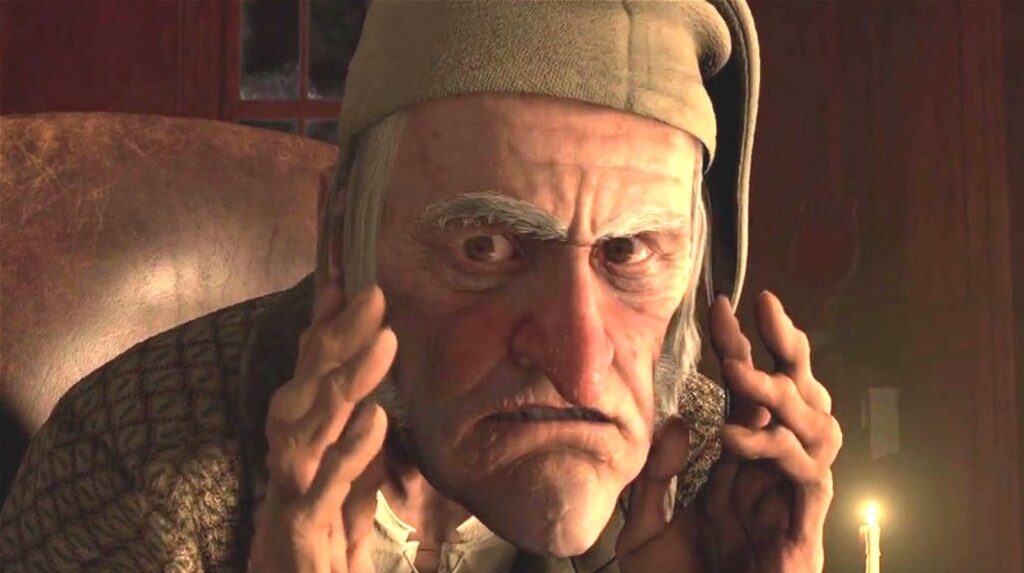 Ebenezer Scrooge in A Christmas Carol