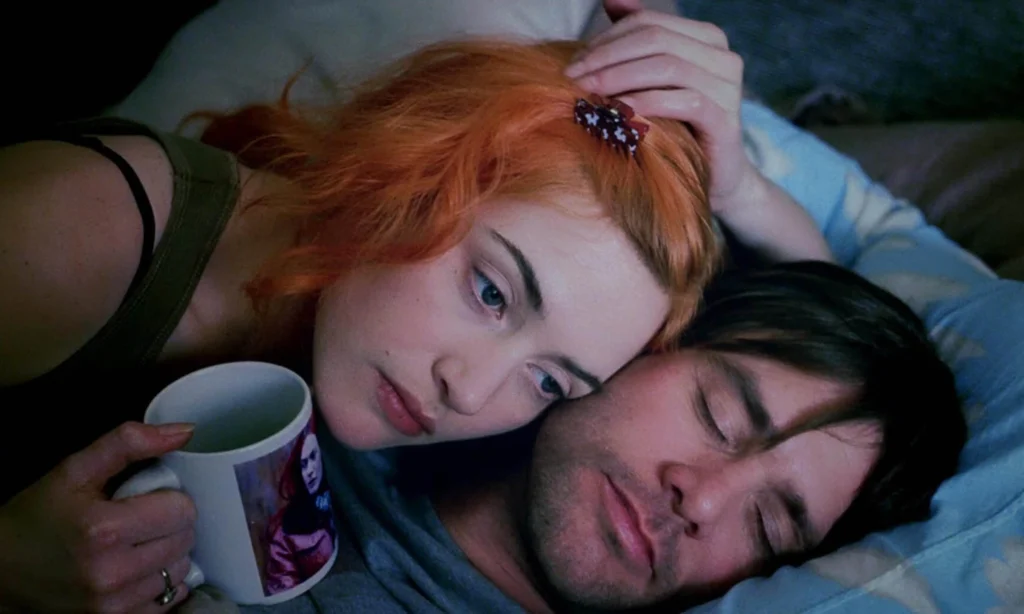 Kate Winslet and Jim Carrey in Eternal Sunshine of the Spotless Mind