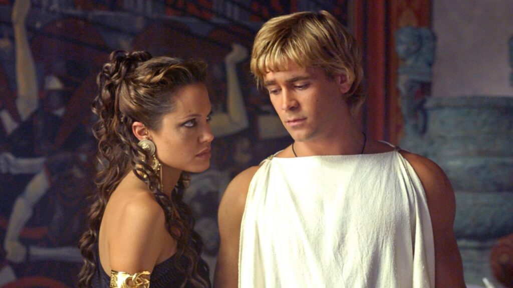 Angelina Jolie and Colin Farrell in Alexander