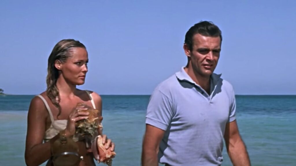 Sean Connery and Ursula Andress in Dr. No