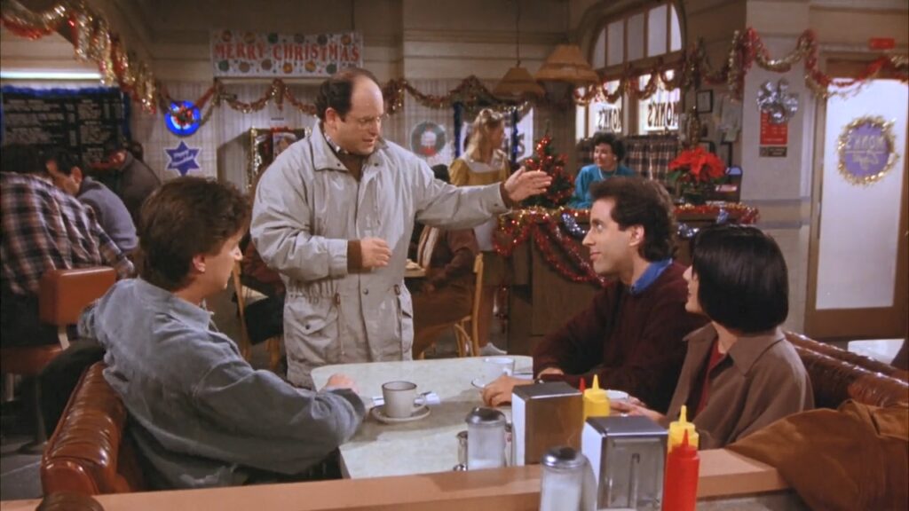 A still from Race, an episode from Seinfeld