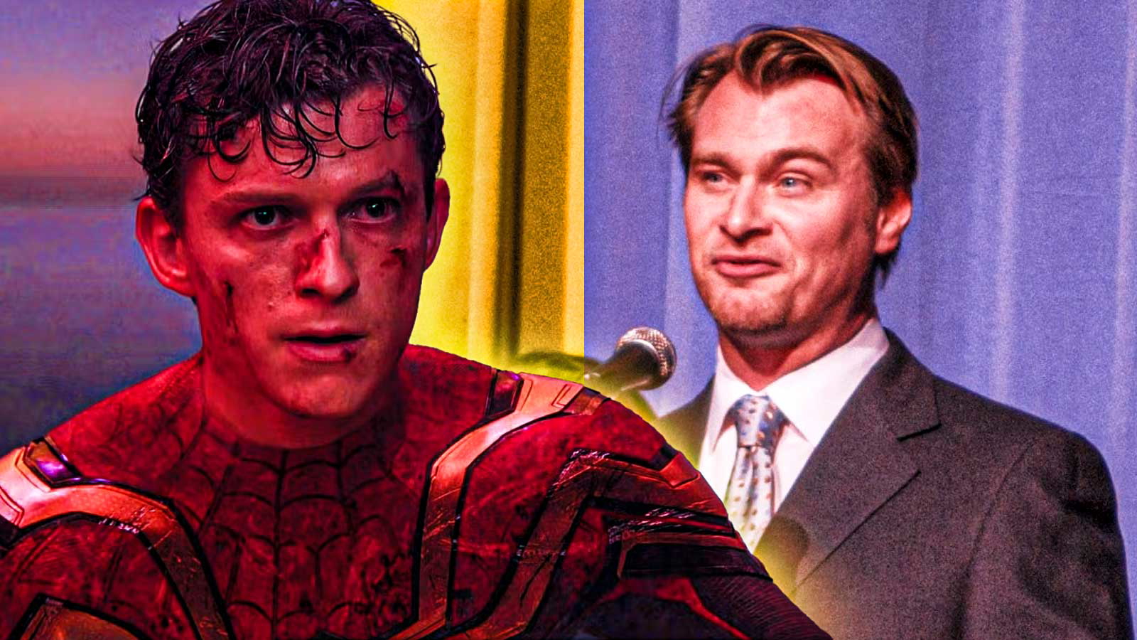 Tom Holland and Christopher Nolan