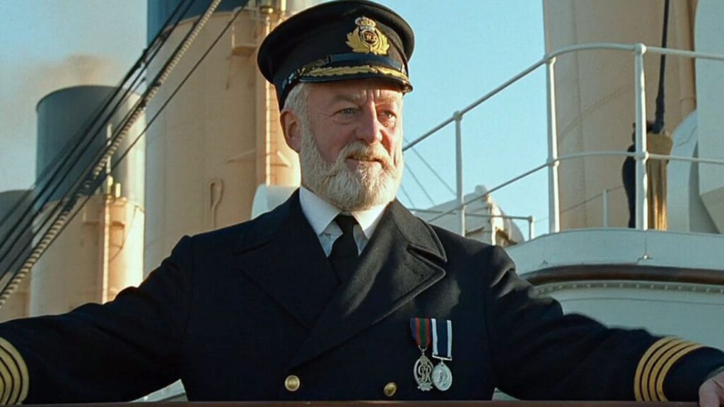 Bernard Hill in Titanic