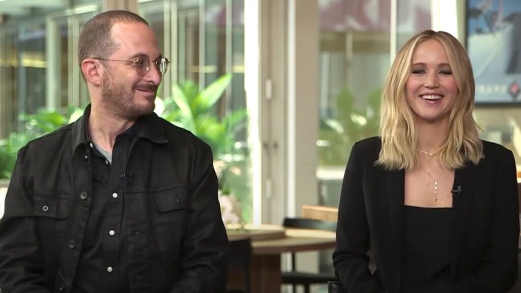 Darren Aronofsky and Jennifer Lawrence