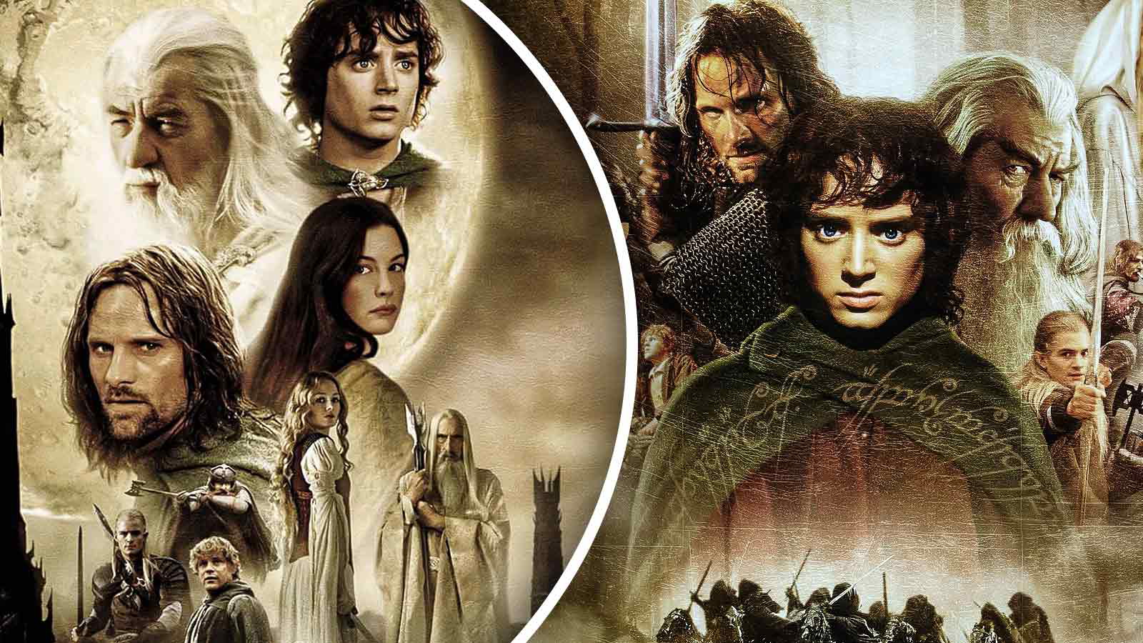 the lord of the rings the two towers and the fellowship of the ring