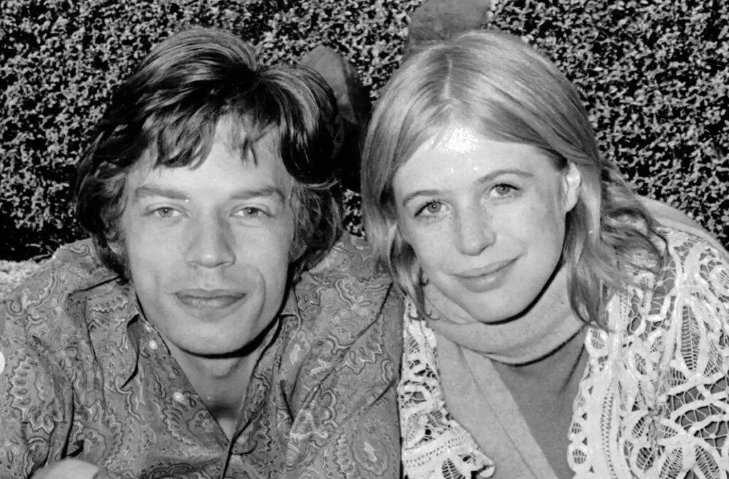 Mick Jagger and Marianne Faithfull