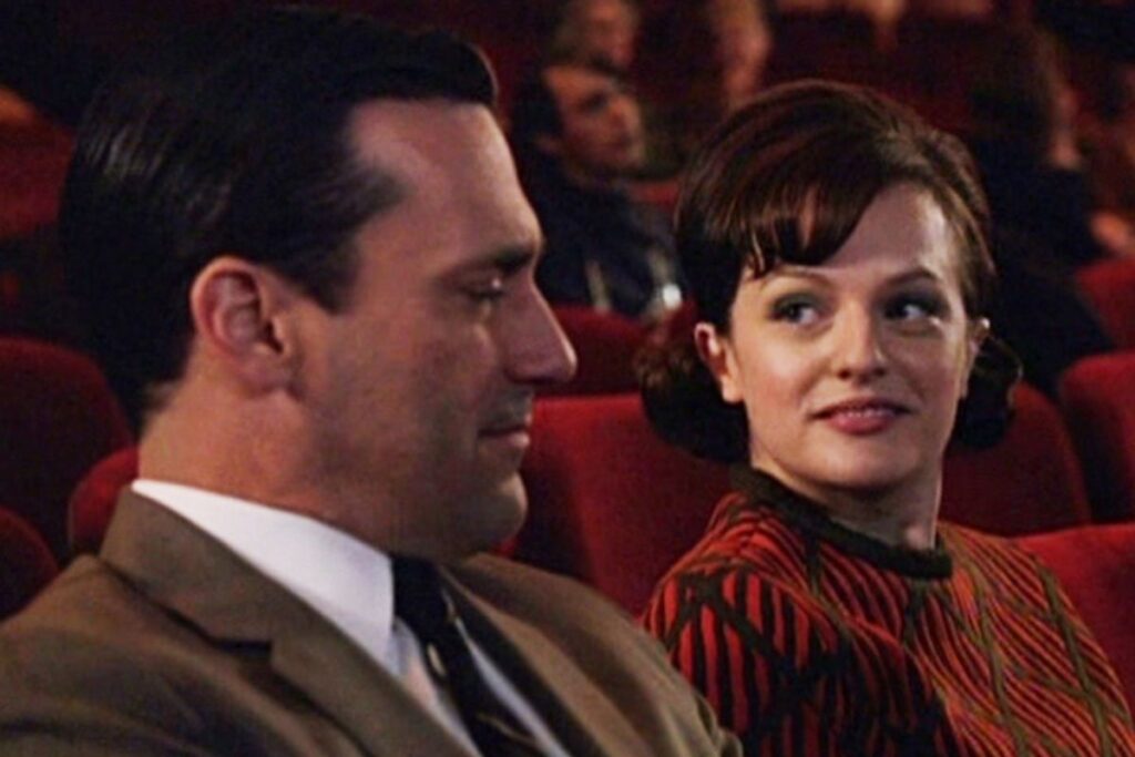 Elisabeth Moss and Jon Hamm