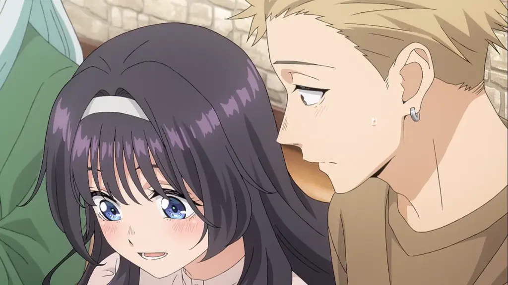 kaoruko helps rintaro in  fragrant flower anime