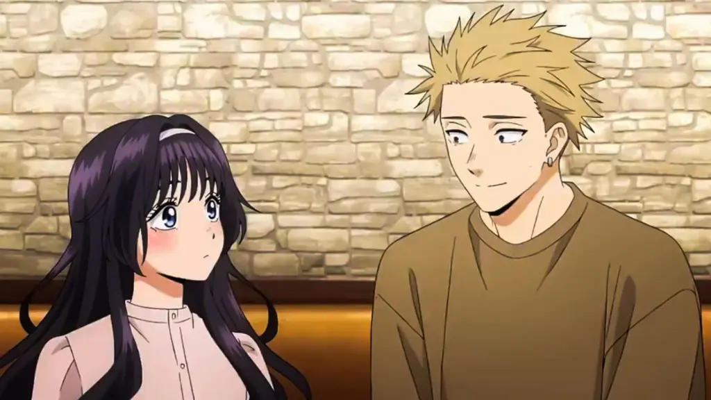 kaoru stares at rintaro  from fragrant flower anime