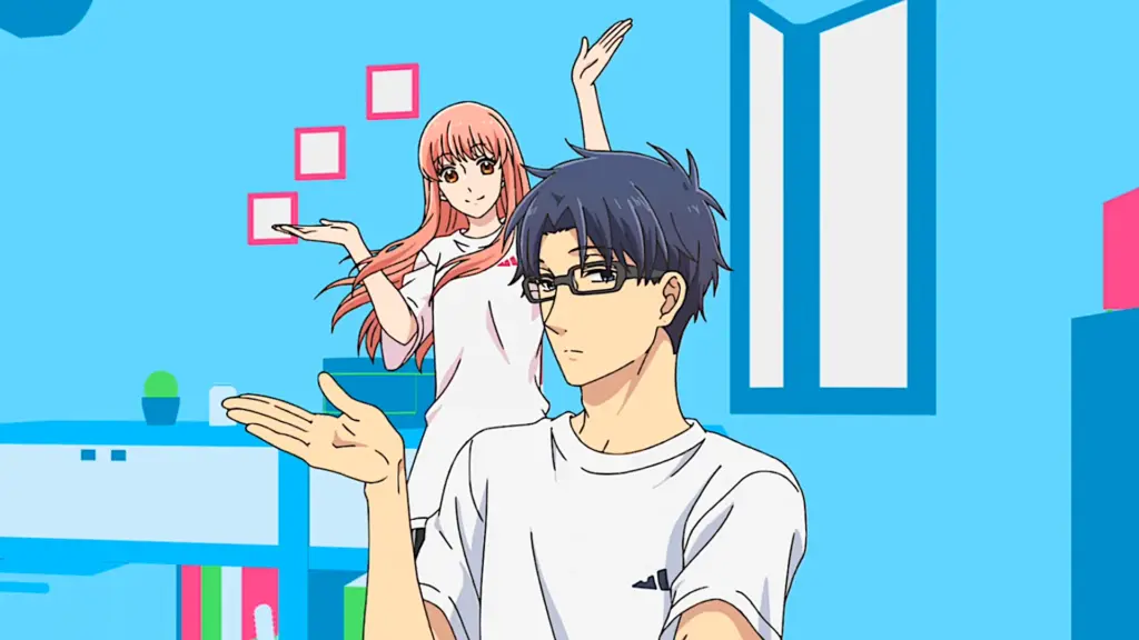 the opening scene from wotakoi