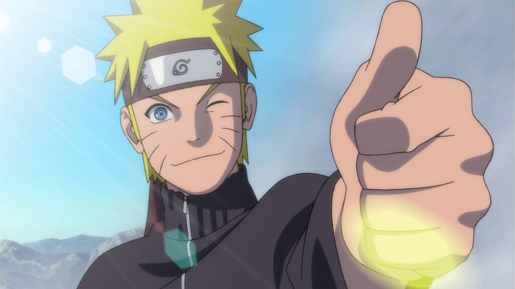 Naruto giving his thumbs up
