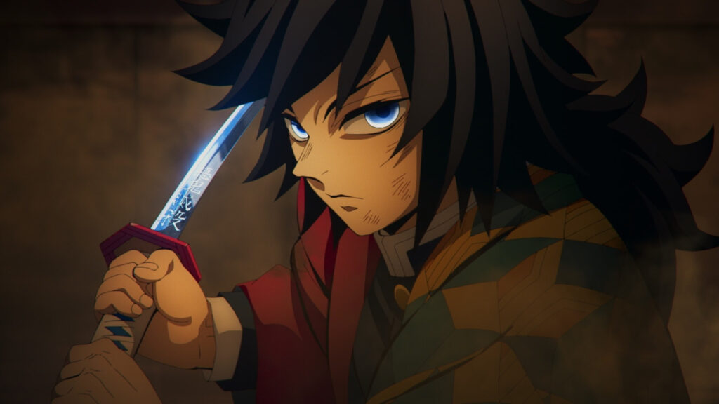 Tomioka focused with his sword