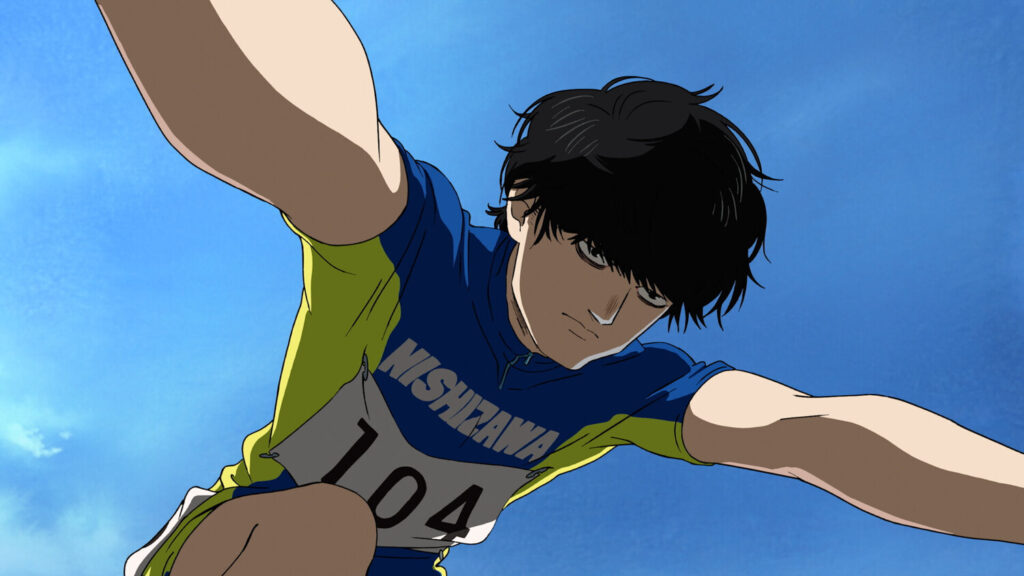 Komiya starting his race